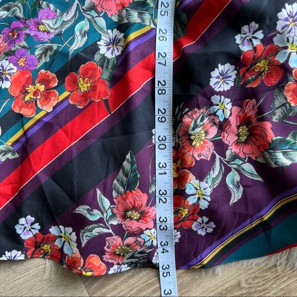 parker madison stripe floral shift dress size 8 - Picture 7 of 9